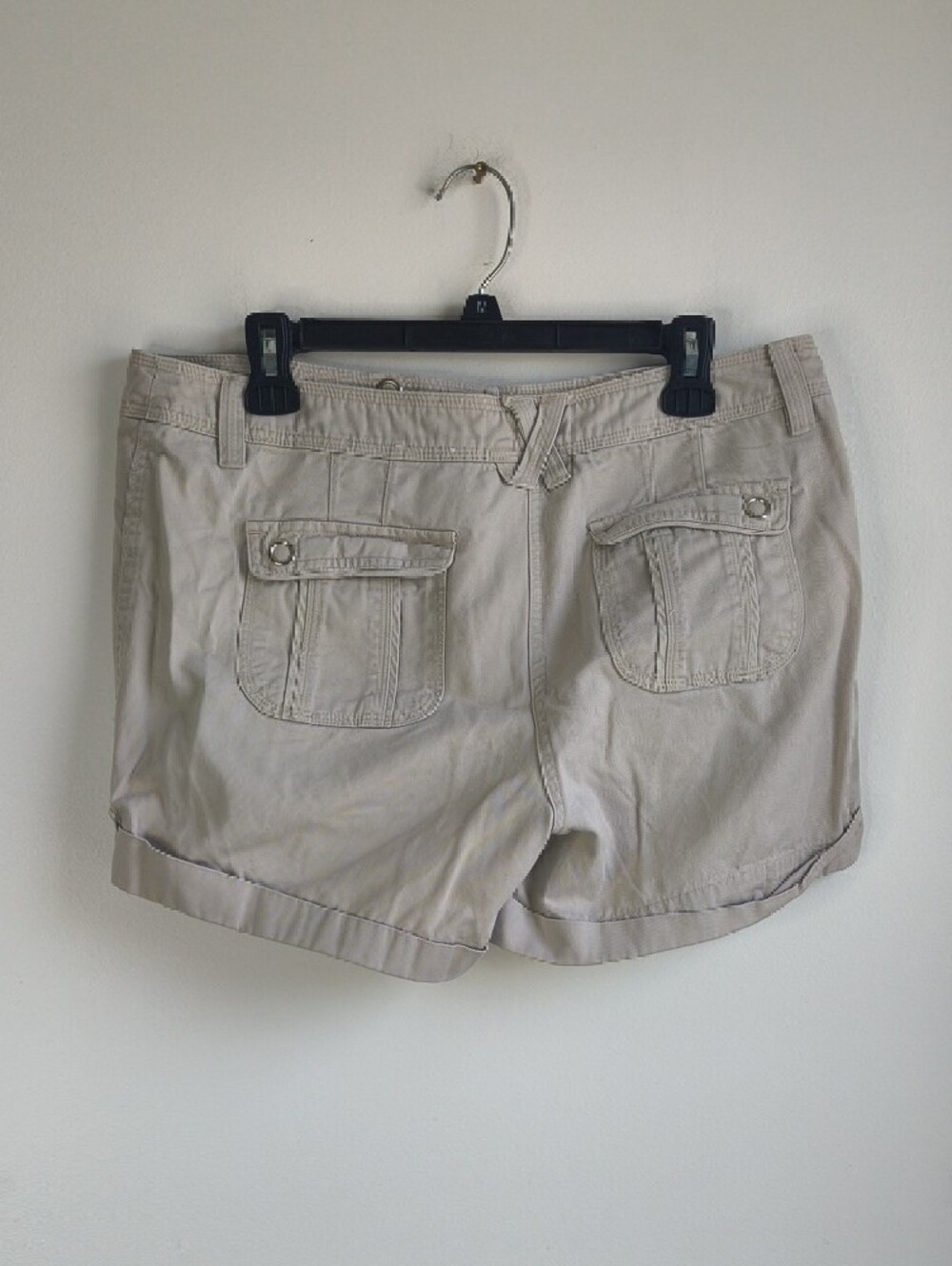 dressbarn Khaki-Cuffed Shorts - Picture 2 of 3